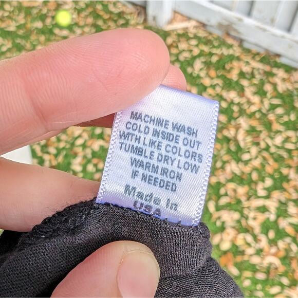 Monrow (Revolve) Embellished 100% Cotton Stretchy Black Tank Top, size XS - Picture 5 of 8